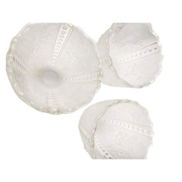 Lamp Bulb Cover, vintage frosted glass ruffled lamp shade replacement light shad - Picture 6 of 6